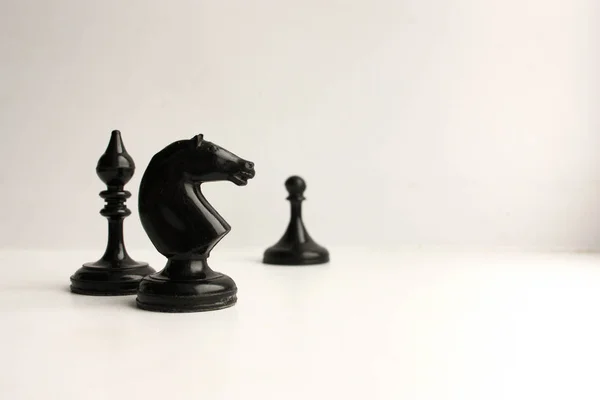 Concept de jeu d'affaires. Pièce d'échecs — Photo