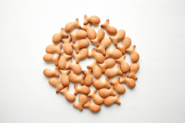 Balık kurabiye. Daire formu. Fotoğraf