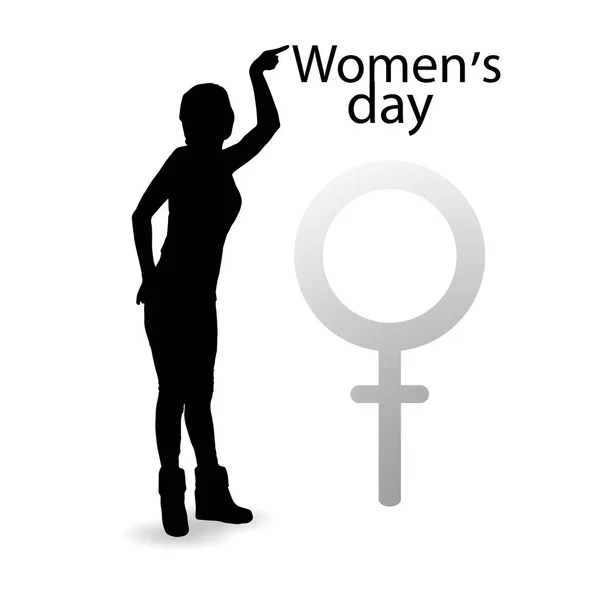 Hari Wanita Internasional. Ilustrasi, vektor untuk desain Anda - Stok Vektor