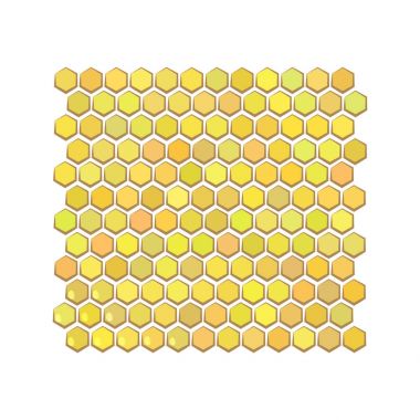 Peteğin altıgen petek vardır