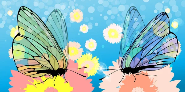 蝶が舞う Vector Art Stock Images Depositphotos