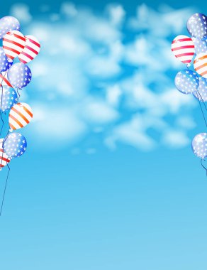 ABD Bağımsızlık banner ile gün