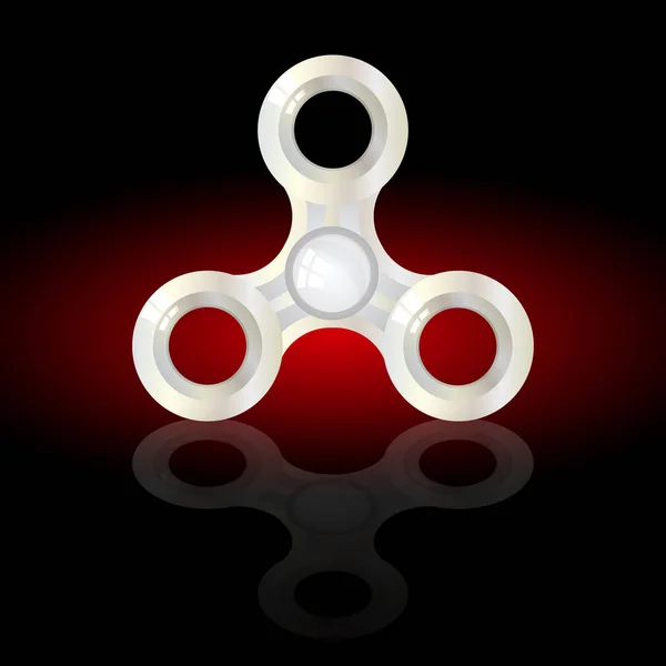 Spinner metallo ruotato. volume — Vettoriale Stock