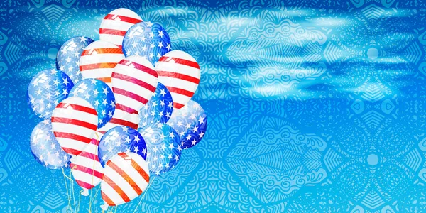 Jour de l'indépendance États-Unis — Image vectorielle