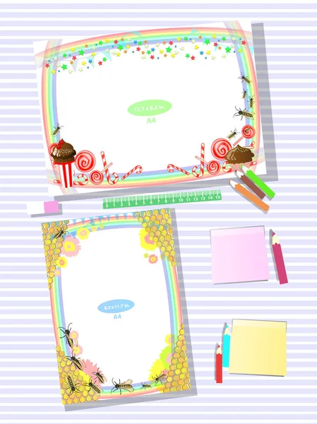 Fotoğraf çerçevesi masanın üzerinde. Yatay ve dikey