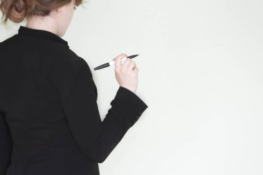 İş planlama kavramı. Kız