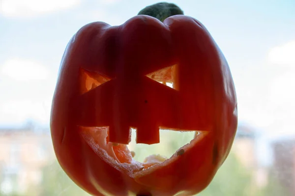 Halloween. La calabaza sonríe — Foto de Stock