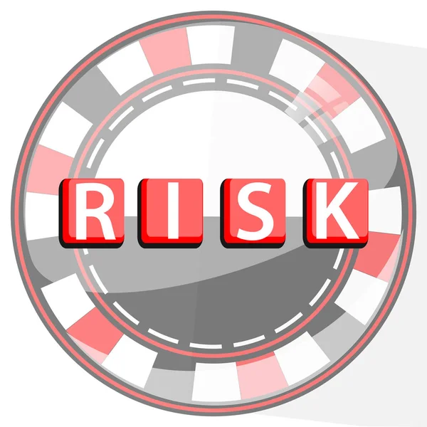 Kockázat tábla játék koncepció. Fish Poker — Stock Vector