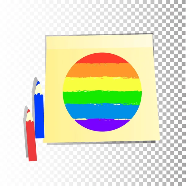 Гей-парад и лесбийский флаг — стоковый вектор