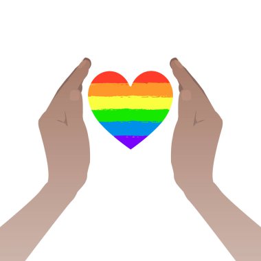 gay geçit kavramı. elini tutar