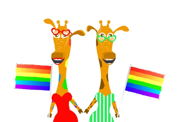 Sexig minoritet koncept. homofile, lesbiska — Stock vektor