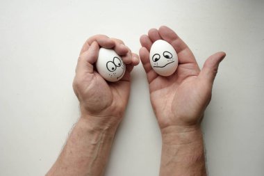 Kahvaltı yararlı bir kavramdır. komik yumurta