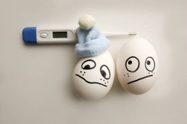 hastalık sıcaklık kavramı. Çıplak yumurta