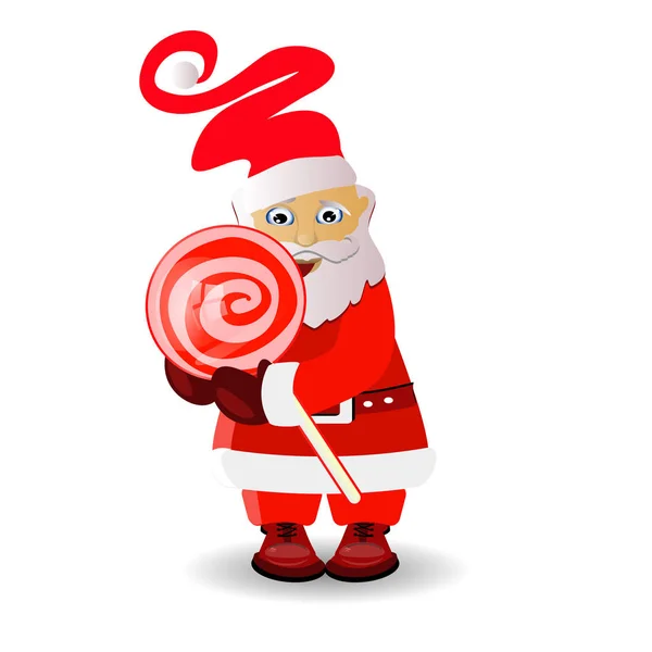 Año Nuevo y Navidad. Santa Claus. — Vector de stock