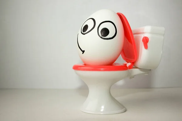 Constipation is comical. photo for your — Stock Photo, Image