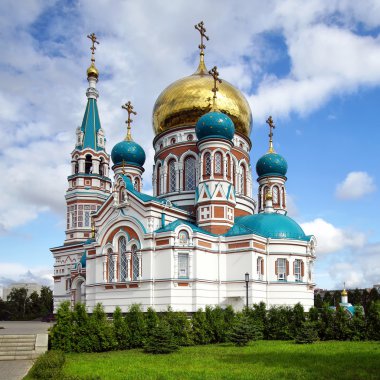 Uspenskiy Cathedral, Omsk clipart