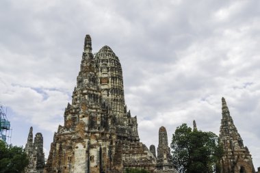 Antik pagoda & harabelerde ayutthaya, Tayland