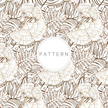 Tropik renk yaprak desen çizmek