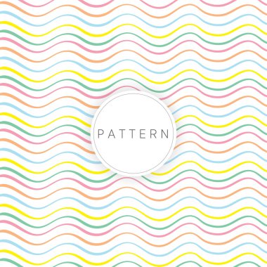 satır tatlı renkli desen