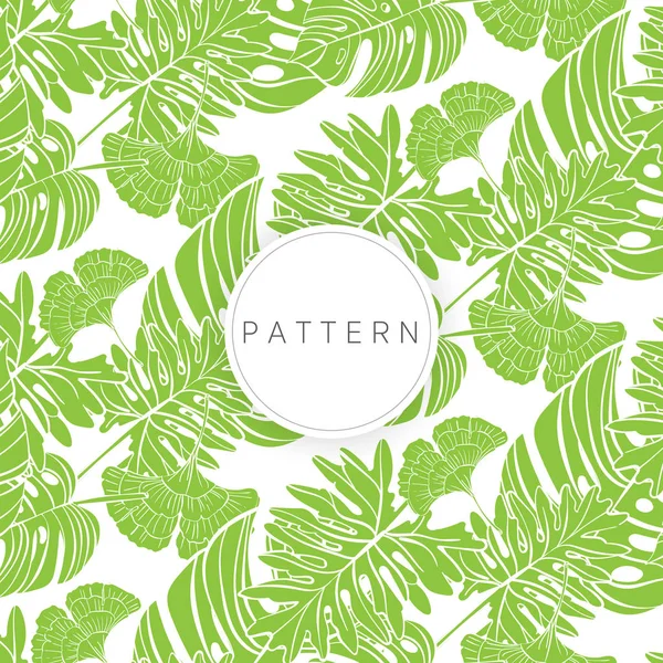 Tropik renk yaprak desen çizmek