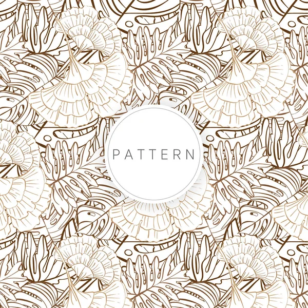 Tropik renk yaprak desen çizmek