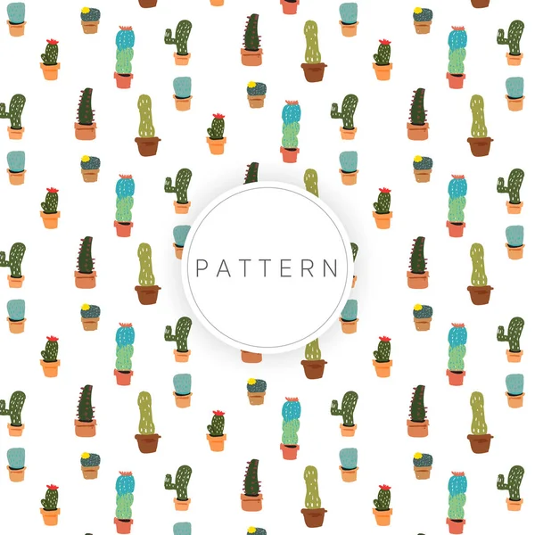 Kaktüs çizmek düz renk arka plan