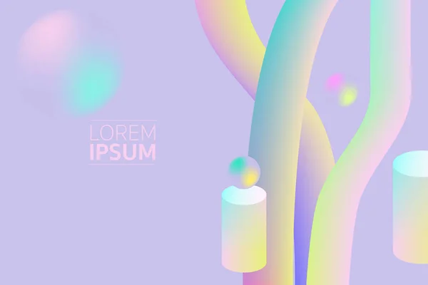 3D çizgi yumuşak renkli arka plan soyut