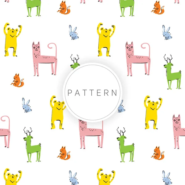 Sevimli hayvan çizim arka plan