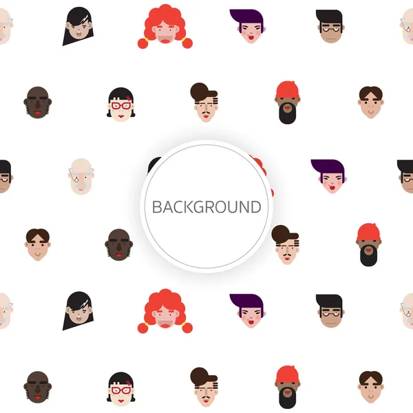 İnsanlar düz tasarım arka yüz