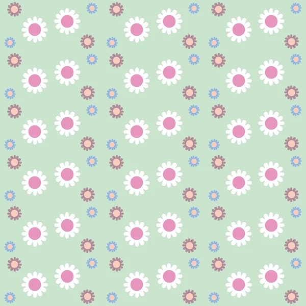 Naadloze veldboeket patroon. Floral achtergrond — Stockvector