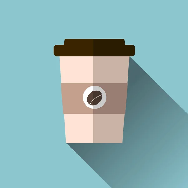 Tasse à café illustration vectorielle. icône isolée en arrière-plan . — Image vectorielle