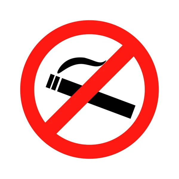 Ne pas fumer signe d'interdiction vecteur — Image vectorielle