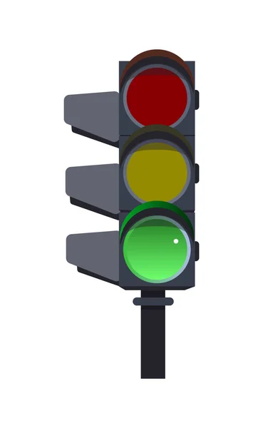 Semáforos verdes . — Vector de stock