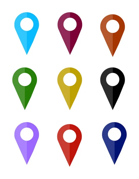Map pin icon , flat design — Stock Vector