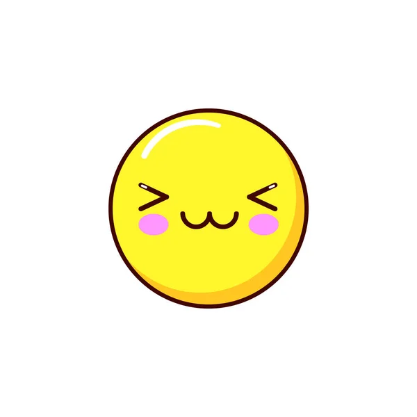 Emoticon, icono, emoji aislado sobre fondo blanco. ilustración vectorial — Vector de stock