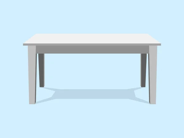 Soporte de plataforma de mesa blanca. Plantilla para la presentación de objetos.Ilustración vectorial — Vector de stock