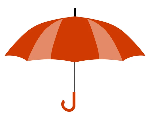 빨간 우산 아이콘입니다. 노란색 우산 아이콘 백그라운드에 고립입니다. 평면 벡터 일러스트 레이 션 디자인 — 스톡 벡터