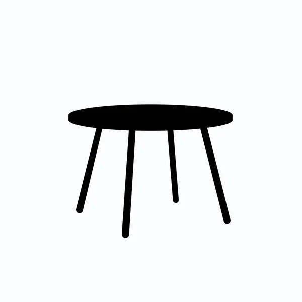 Illustration vectorielle de table isolée sur fond bleu ligthe. icône de table . — Image vectorielle