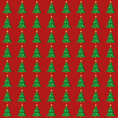 Düz Noel ağacı seamless modeli