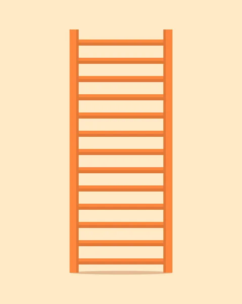 체조 벽 바 사다리입니다. 스웨덴 계단 스포츠 벽 체육관 도구입니다. 평면 디자인, 벡터 일러스트 레이 션 — 스톡 벡터