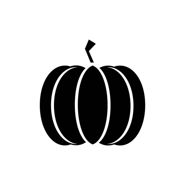 Pumpkin Icon in trendy flat style isolated on white background. symbol for your web site design logo, app, UI. Flat design Vector Illustration — Stock Vector