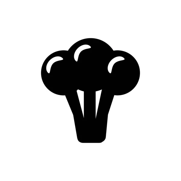 Brócolis Ícone em estilo moderno plano isolado no fundo branco. símbolo para o seu logotipo de design web site, aplicativo, UI. Design plano Vector Ilustração — Vetor de Stock
