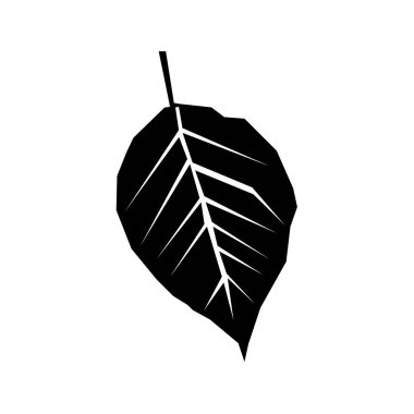 Beyaz arka plan yaprak vektör simge işareti göl kenarında. Grafik tasarım, logo, Web sitesi, sosyal medya, kullanıcı arabirimi, trendy düz stil mobil upp