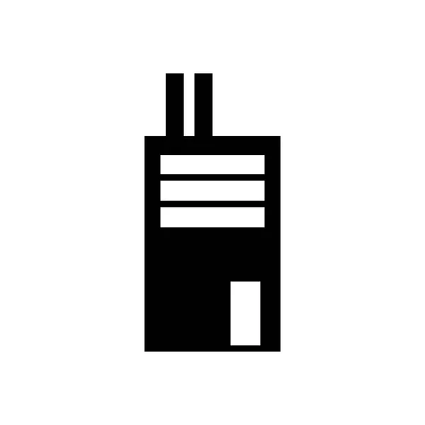 Pictogram van de fabriek, vaste afbeelding, pictogram geïsoleerd op op witte achtergrond gebouw teken Trendy vlakke stijl voor grafisch ontwerp, logo, website, sociale media, Ui, mobiele upp — Stockvector