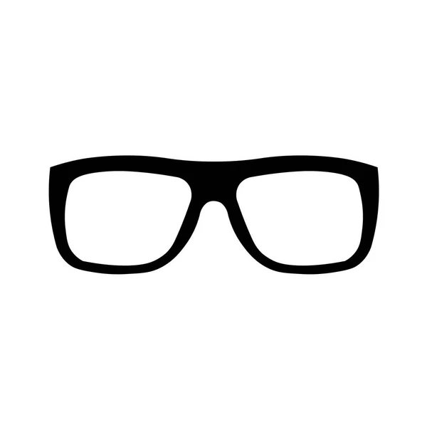 Icono de vector de gafas. Símbolo aislado simple pictograma negro sobre fondo blanco . — Archivo Imágenes Vectoriales