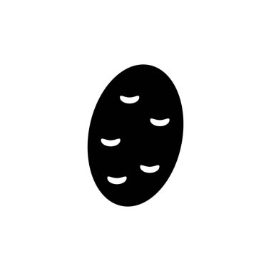 Beyaz arka plan üzerinde izole trendy düz stil patates simgesini. web sitesi tasarım logo, app, UI simgesi. Düz illüstrasyon