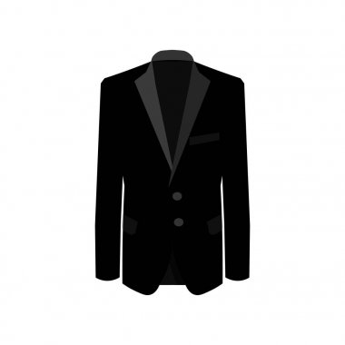 Beyaz arka planda siyah takım elbise. Takım elbise, iş, erkek takım elbise, takım elbiseli adam.