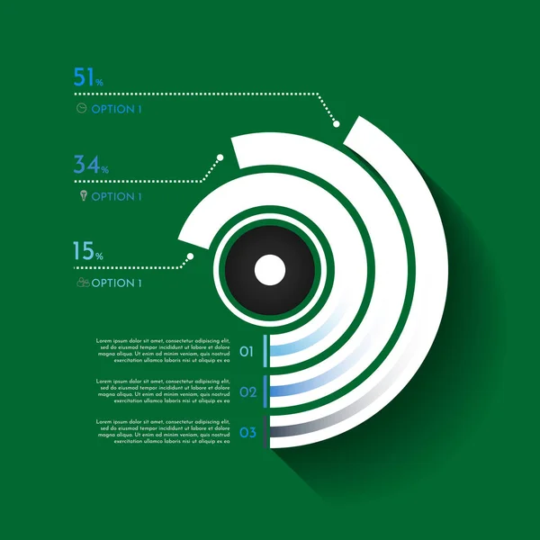 Negocios Infografías círculo origami estilo ilustración. se puede utilizar para el diseño del flujo de trabajo, banner, diagrama, opciones de número, diseño web . — Foto de Stock