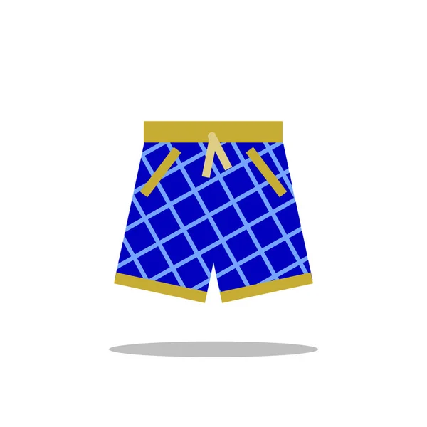 Ícone de shorts de natação isolado no branco. Símbolo do vetor. Design plano Vector Ilustração —  Vetores de Stock