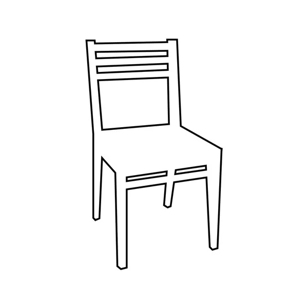 Stuhllinien-Symbol, Umrissvektorzeichen, lineares Stilpiktogramm auf weiß isoliert. Symbol, Logoabbildung. editierbarer Schlaganfall. Pixel perfekt — Stockvektor